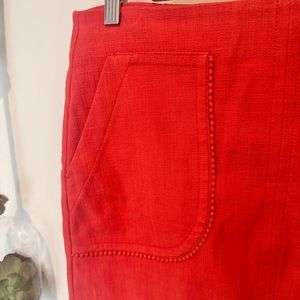 LOFT Orange Mini Skirt